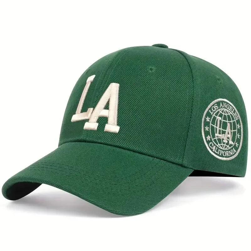 Casual Hats Sunscreen Hat LA Letter Embroidery Snapback, Baseball Adjustable Caps