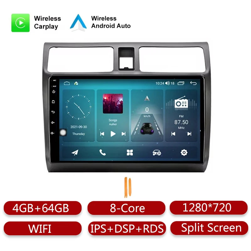 Android Radio For suzuki yuyan 2003-2010 wireless carplay car multimedia player car radio playback tool GPS/DSP