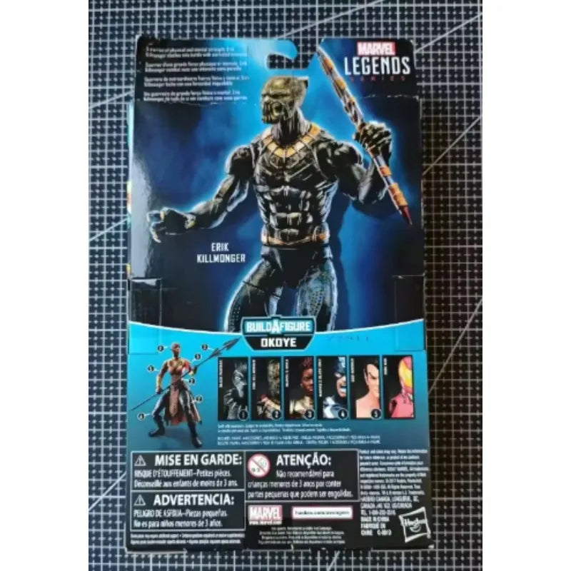 Original Hasbro Marvel Legends Series BLACK PANTHER ERIK KILLMONGER Anime Figure Toys Collection Ornaments