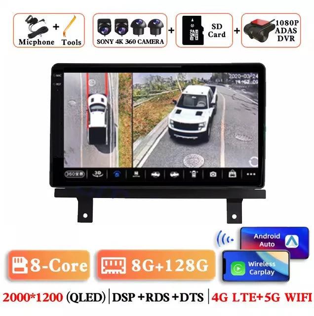 Android 15 Wireless Carplay Auto Car Radio For BAIC Beiqi Beijing X3 X5 2019 2020 2021 Multimedia Player GPS Navigation 4G+WIFI