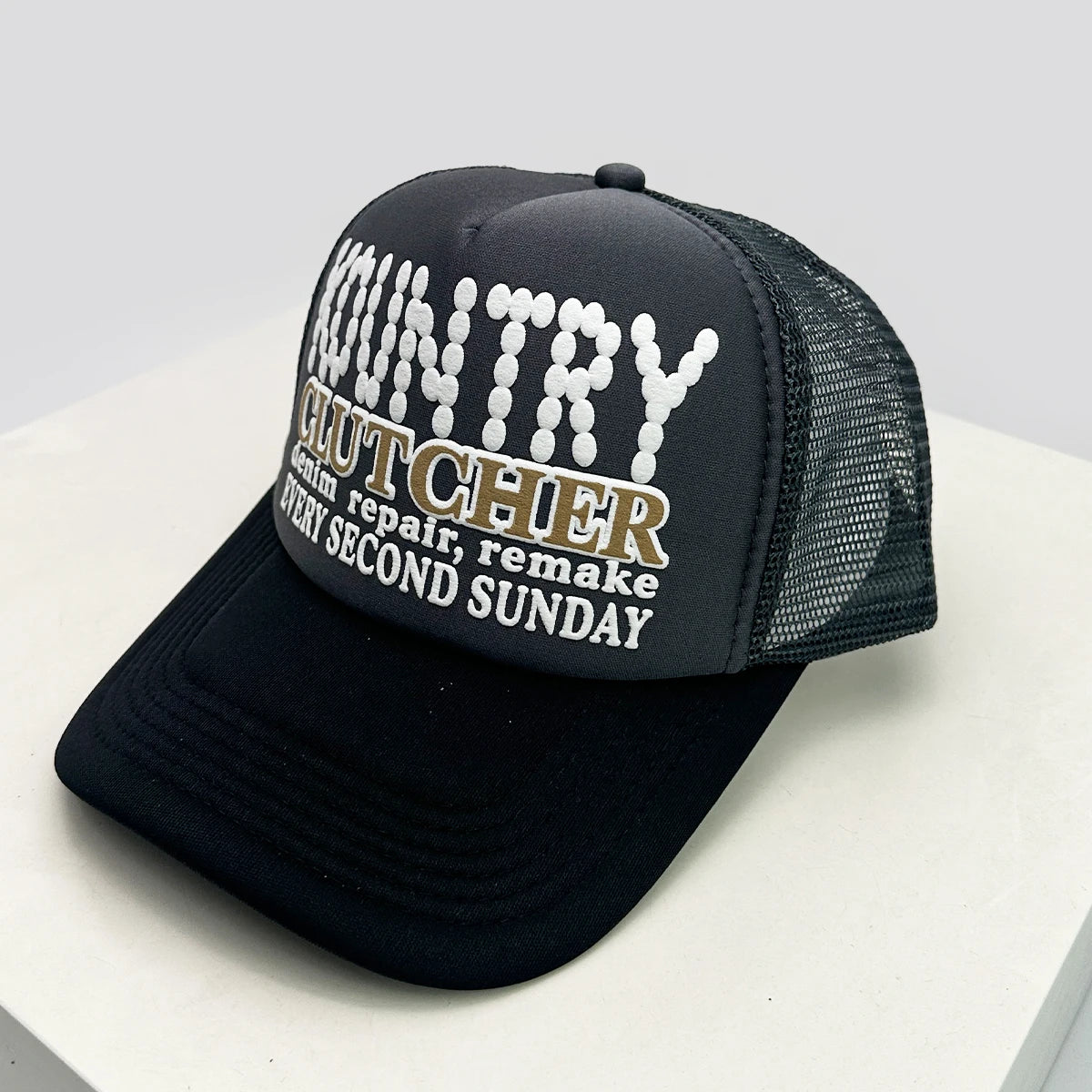New Unisex Color Block 3D Printed Letters Baseball Hats Sunshade Hip Hop Breathable Street Trucker Caps Mesh Versatile Outdoor