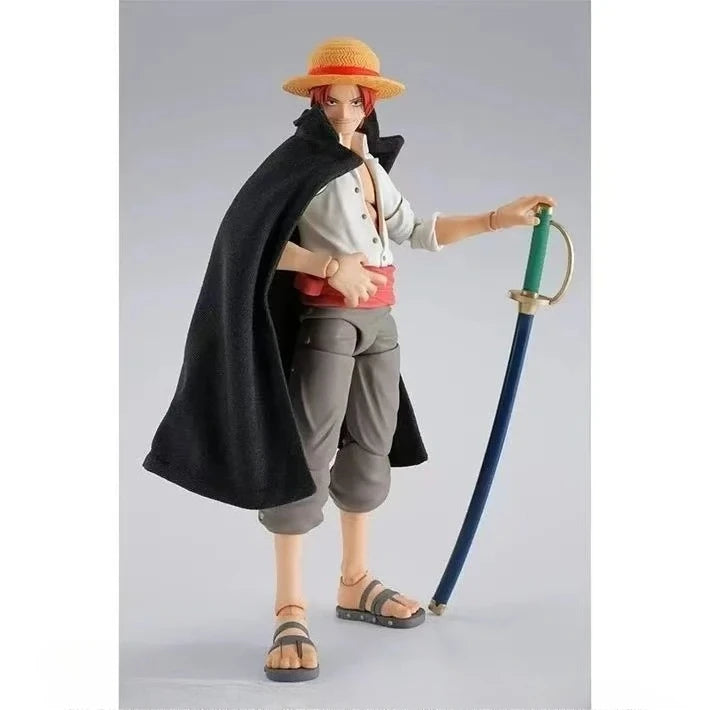 【IN STOCK】Original Bandai S.H.Figuarts One Piece Shanks & Monkey D. Luffy Childhood 16.5cm Action Figure Collectible Model