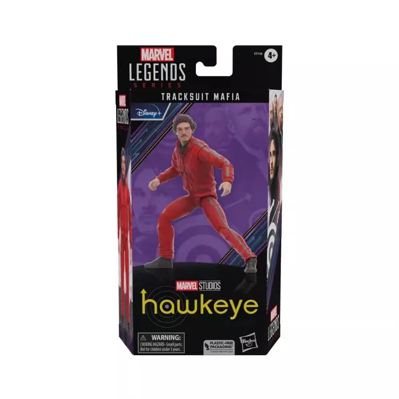 Original Hasbro Marvel Legends Series TRACKSUIT MAFIA Hawkeye Anime Figure Collection Toys Ornaments