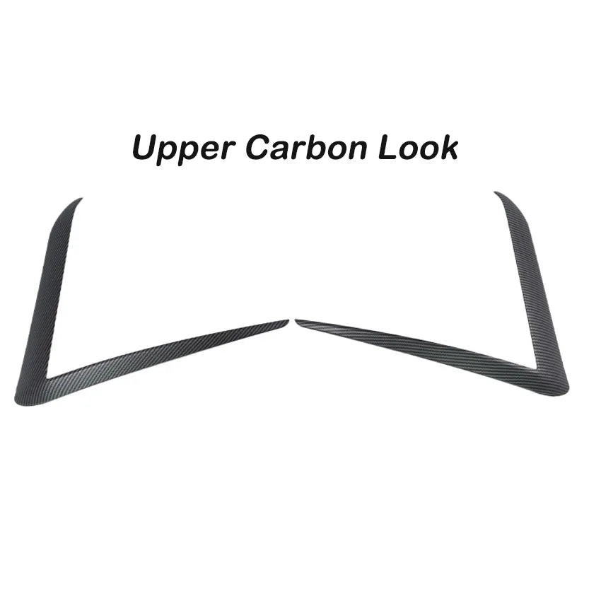 Fog Light Frame Spoiler For Tesla Model Y Juniper 2025-2026 Front Bumper Fog Light Splitter Trim Cover Diffuser Body Kit Black
