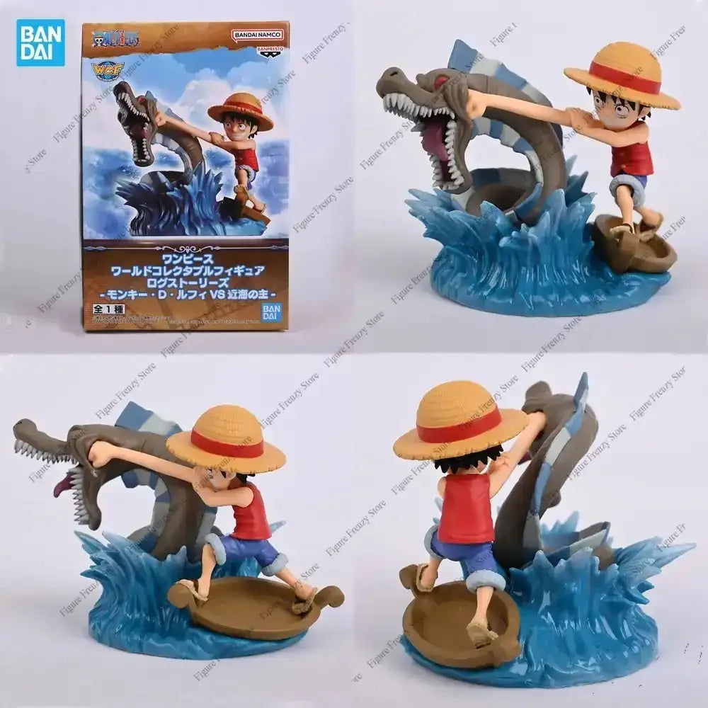 Special Offer Original Banpresto One Piece Anime Figurines WCF Monkey D Luffy VS Lord Sea Monster PVC Action Figures