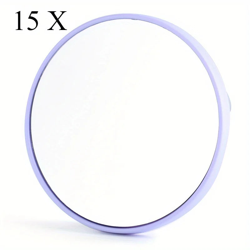 Magnifying Mirror with Suction Cups - 5X/10X/15X Magnification for Perfect Makeup Application