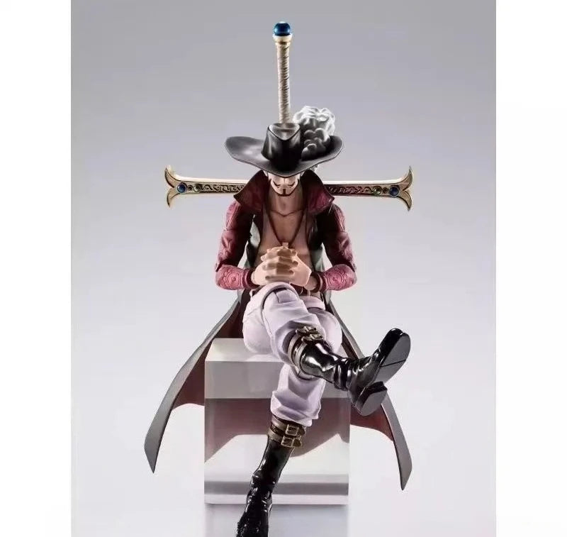 【IN STOCK】Original Bandai S.H.Figuarts One Piece Dracule Mihawk 15cm Figure PVC ABS Collectible Model Toy Gift