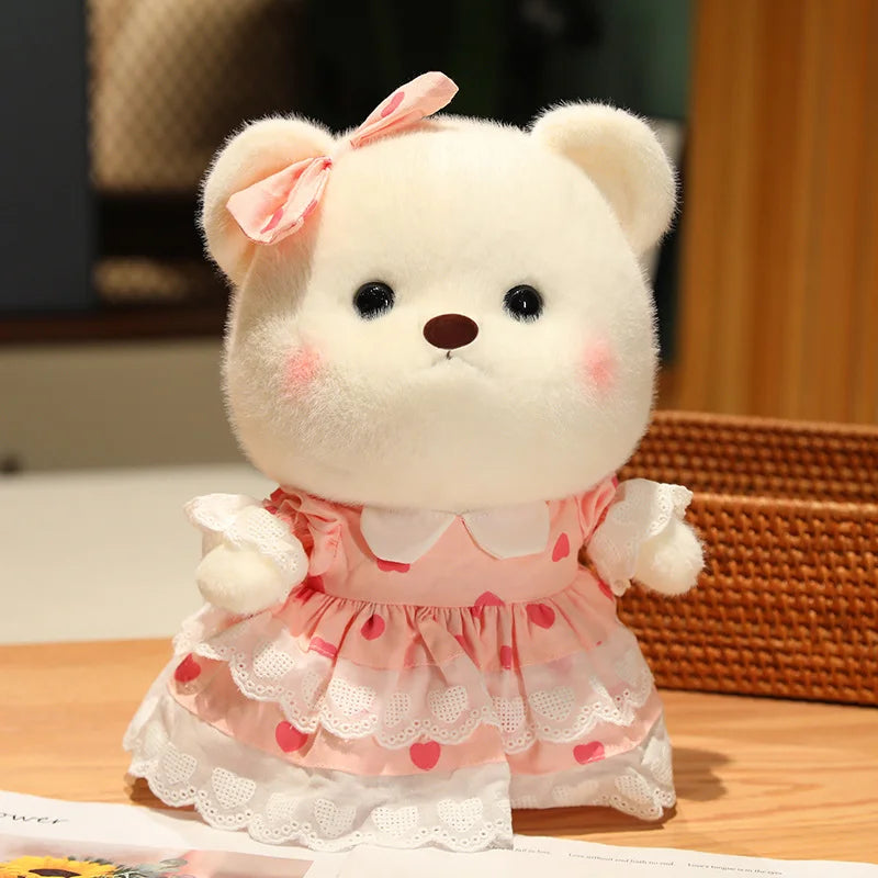 Lovely Girl Heart Bear Plush Toys Kawaii Sfuffed Animals Soft Baby Sleeping Doll Valentine's Day Gift For Selfie Props