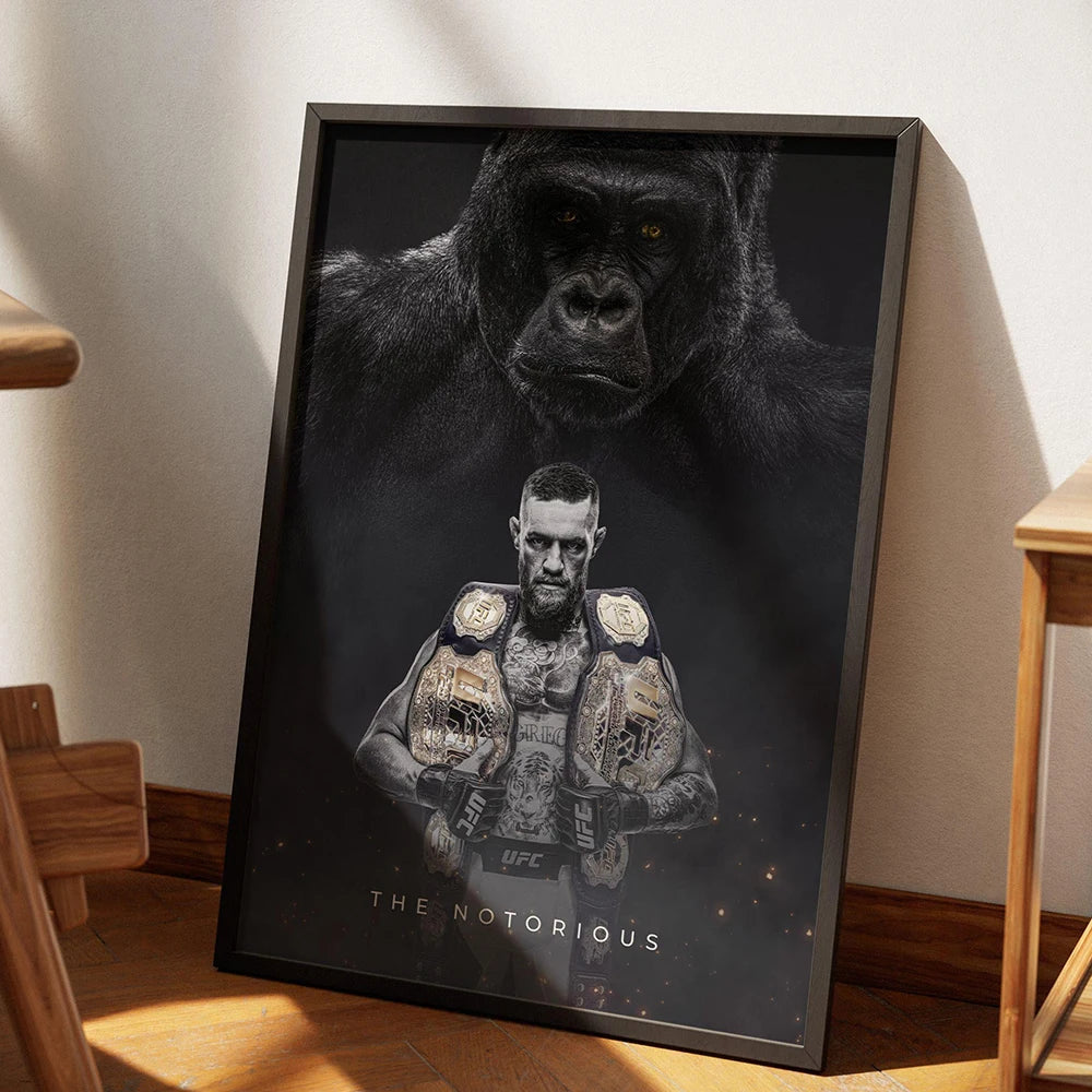 Blessed Max MMA Fighting Champ Star Canva Wall Art PrintRoom Decorative Painting