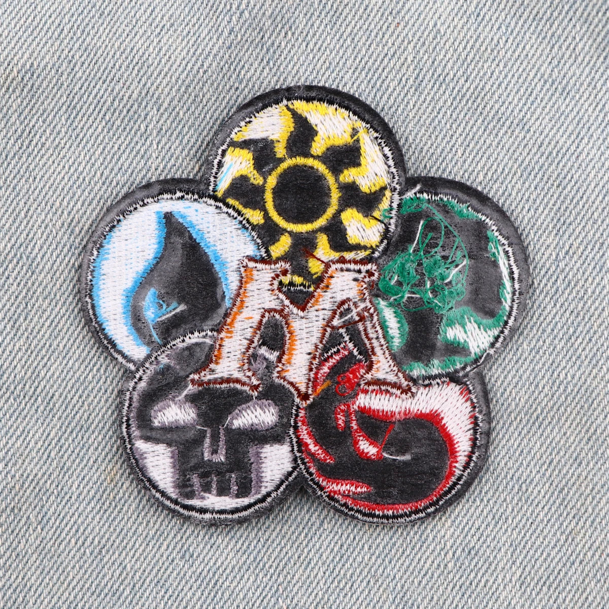 Party Card Game Iron On Patch Clothes Patch For Clothing Cool Embroidered Patch Garment Apparel Accessories Sewing Stickers