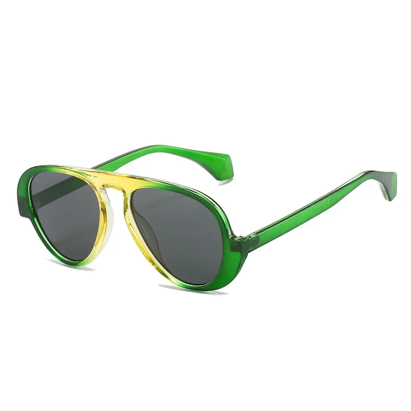 JNPCXI New Retro Round Sunglasses Women Fashion Brand Design Gradient Shades UV400 Men Punk Sun Glasses