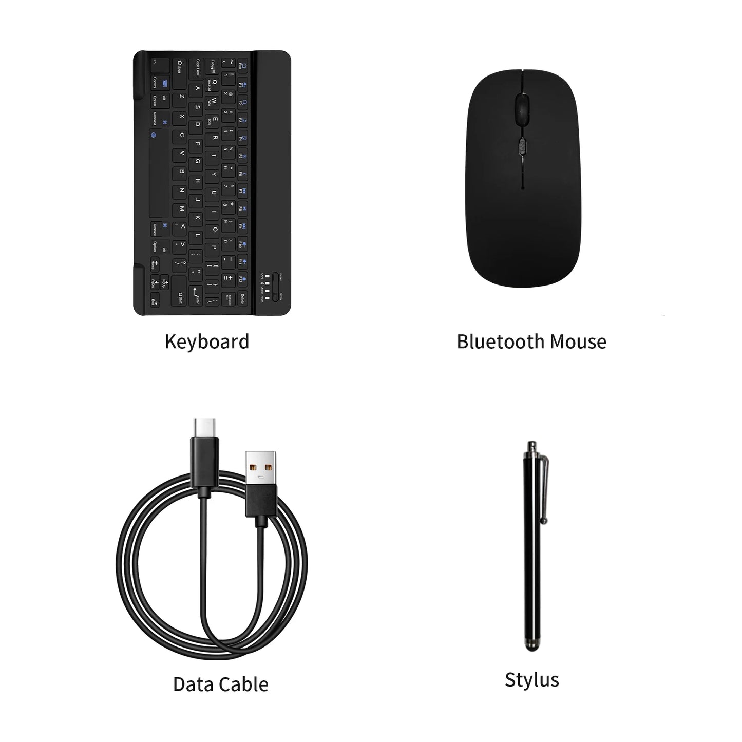 10.1" Android 14 Tablet, 8GB RAM (4+4), 128GB ROM, Octa-Core w/ Keyboard & Case