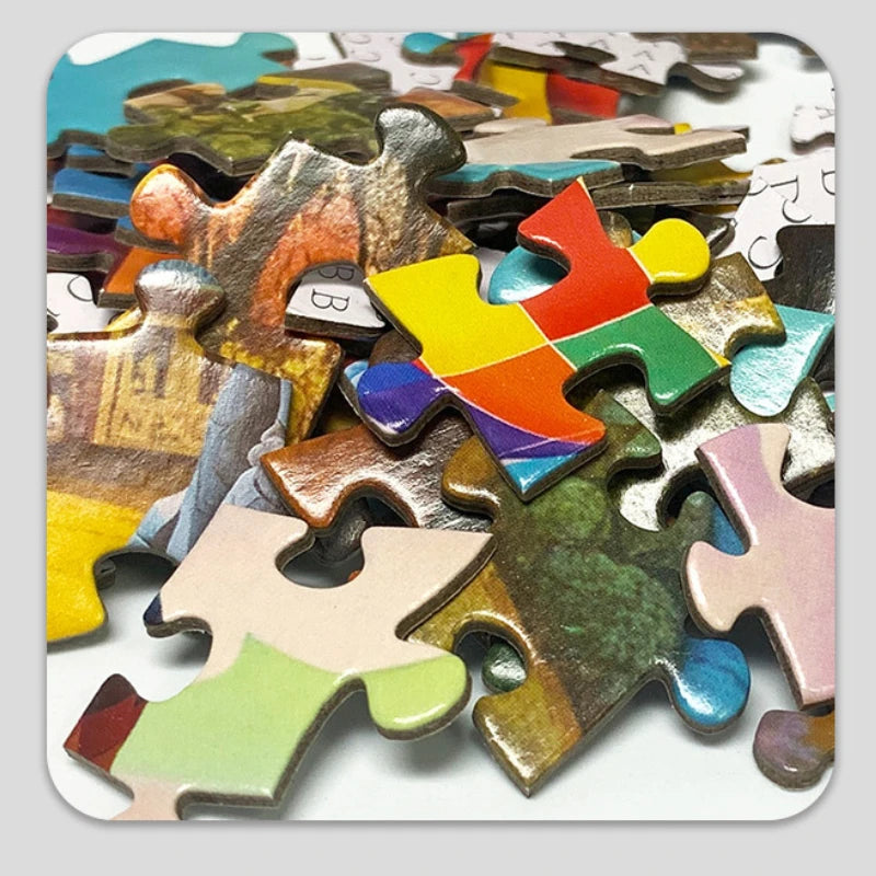 Window of The World 1000 Pieces Puzzle Paper High Difficulty Paper Adult Puzzle Decompression Toy Gift High Difficulty