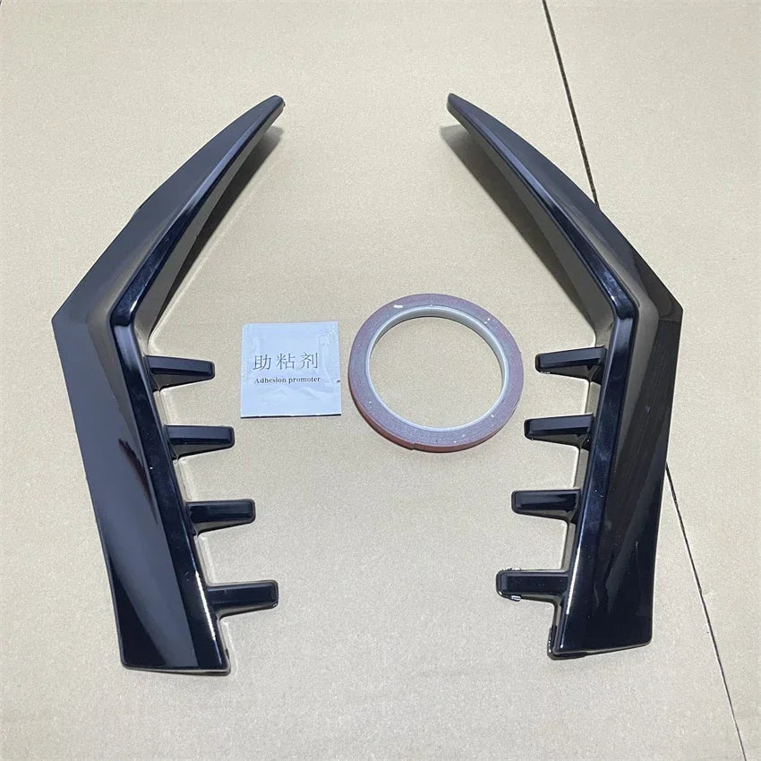 For VW Golf 8 MK8 GTI GTD TSI TDI Pro Rline 2020-2023 Gloss Black Rear Window Side Spoiler Body Kit Trim Wing Canards Splitter