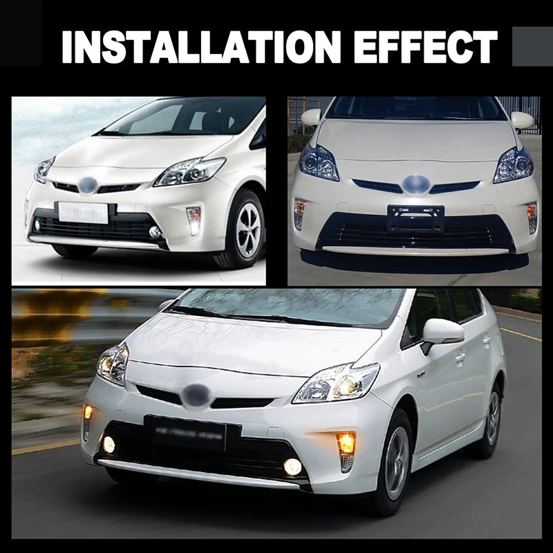For Toyota Prius ZVW30 2012 2013 2014 2015 Led Fog Lamp DRL Daytime Running Lights Front Bumper Car Daylights Turn Signal 12V