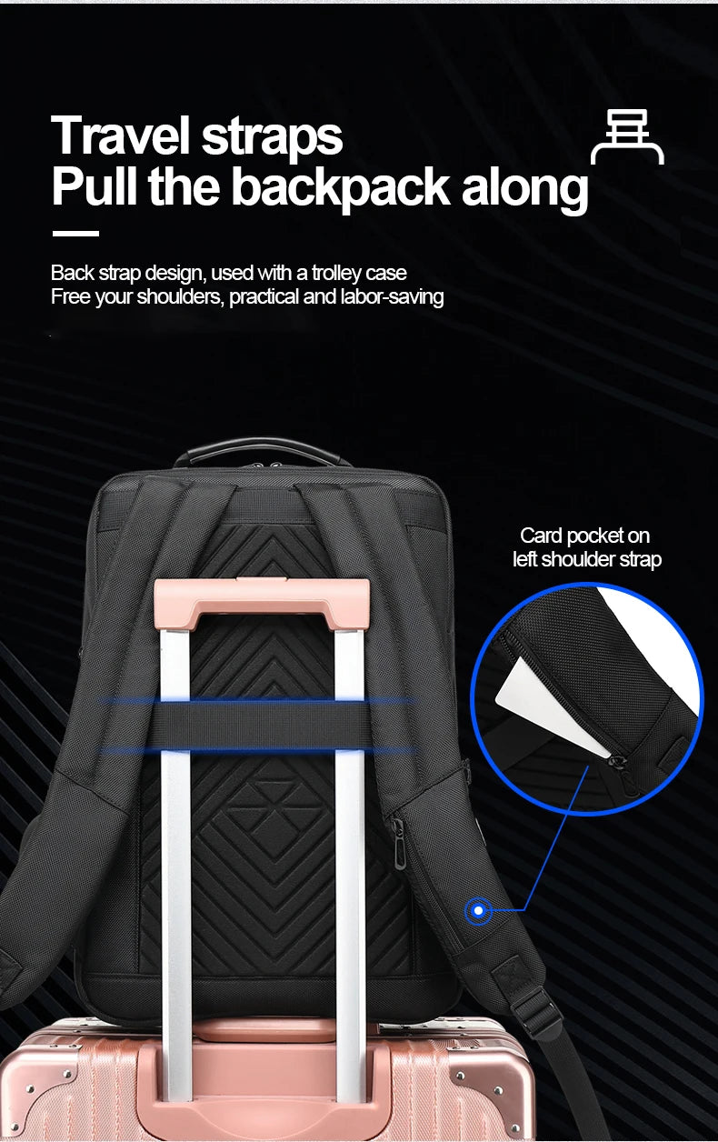 SWISS MILITARY Travel Multifunction Bag USB Charging Waterproof Laptop Backpack
