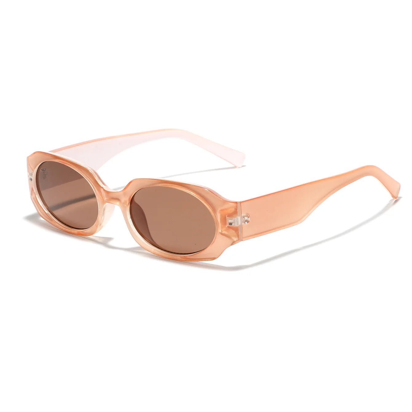 JNPCXI New Small Rectangle Sunglasses Women Champagne Shades UV400 Fashion Men Punk Sun Glasses