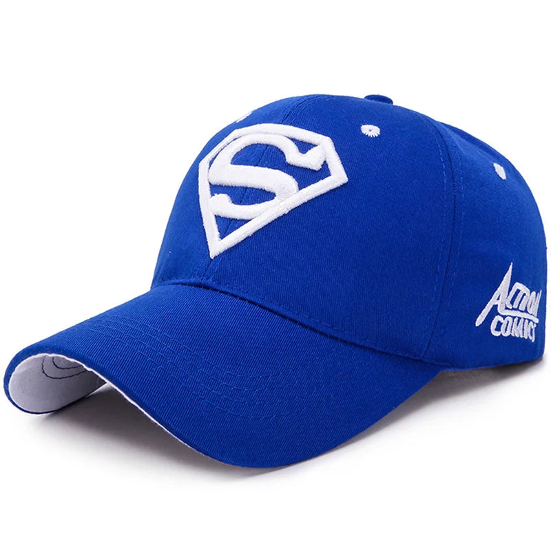 Street Superhero Embroidery Cap Cosplay Costume Adjustable Sun Hat Accessories