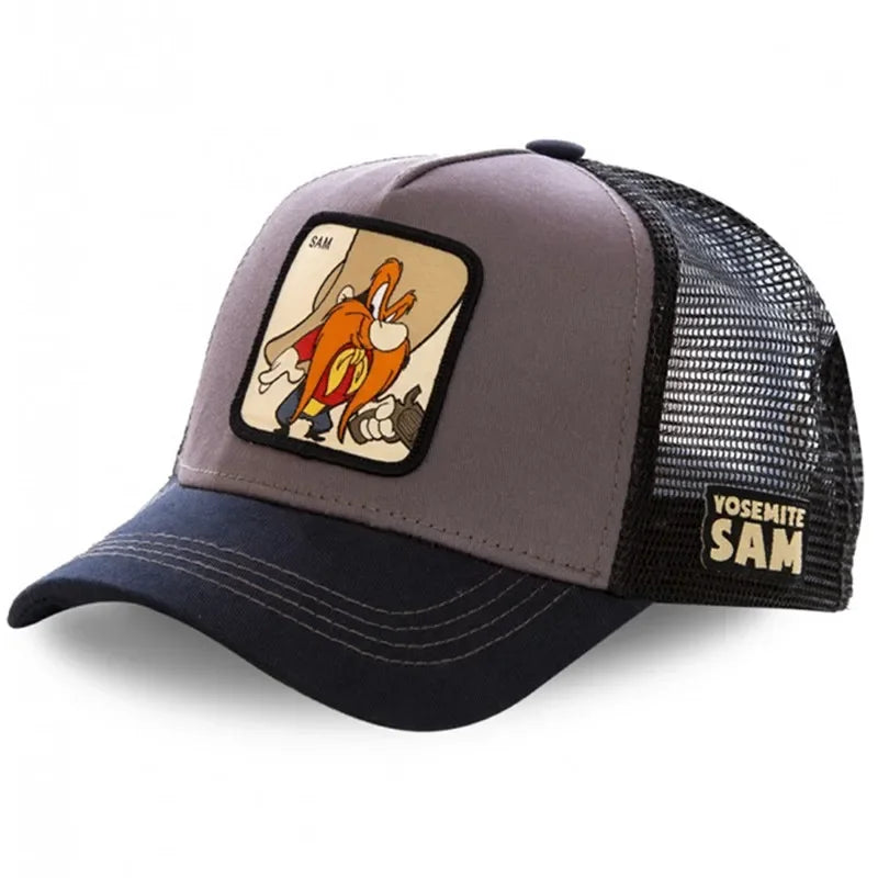 High Quality Brand Anime Cartoon Snapback Cotton Baseball Cap Men Dad Mesh Hats