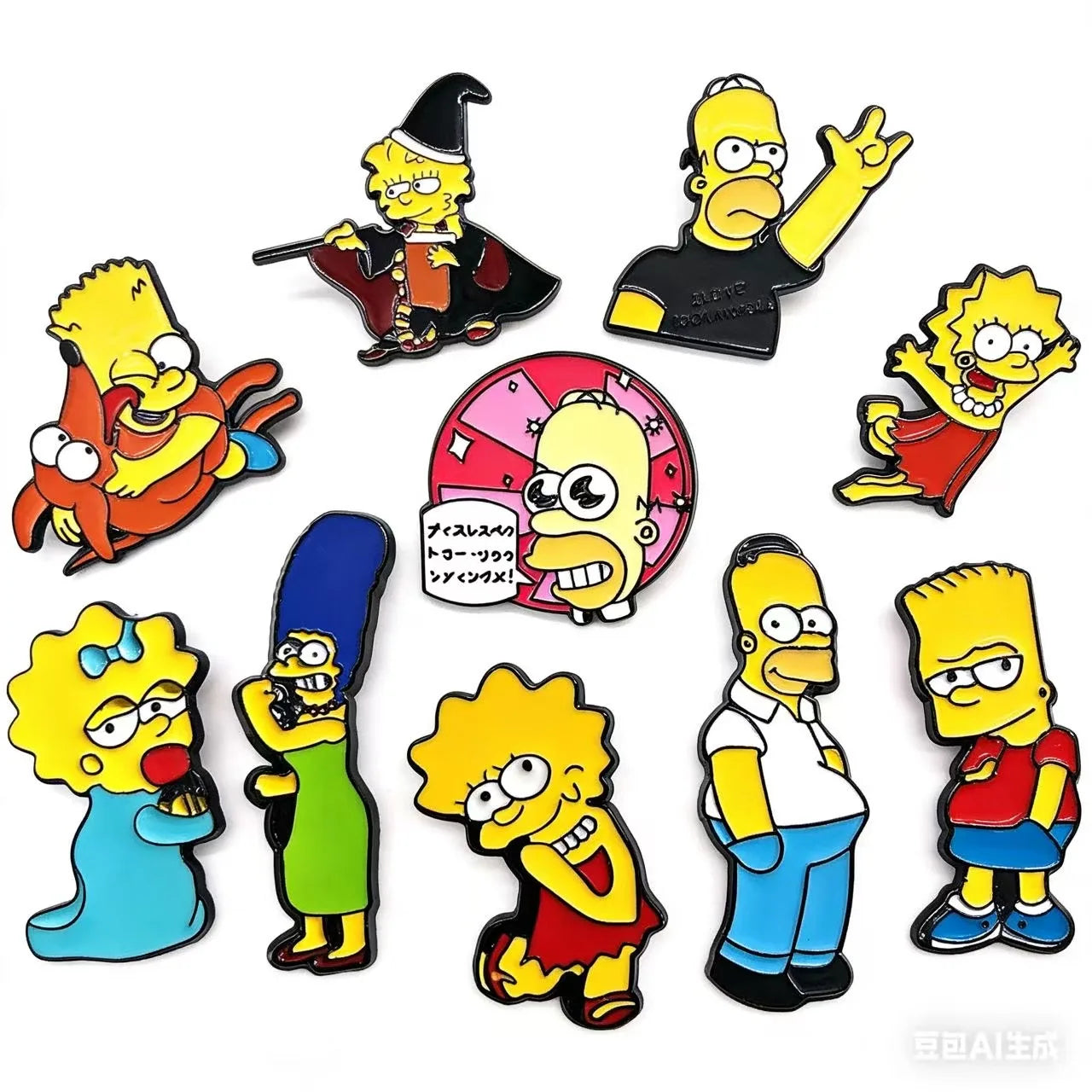 5/10 PCS Enamel Pins Set - Brooch Cute Cartoon Badges Jewelry Gift for Friends