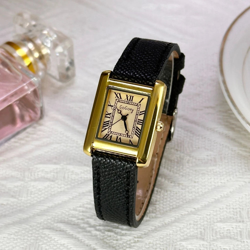 Fashion Rome Dial Watch Luxury Women Ladies Dress Watch Leather Strap Brand Quartz Wristwatches Dropshipping Clock Reloj Mujer
