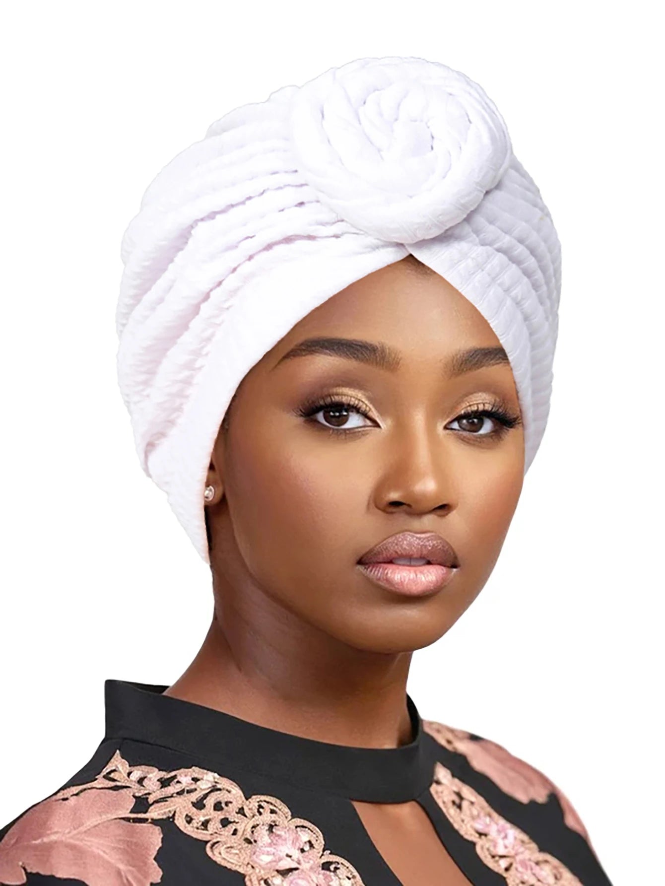 Fashion Women Turban Hijab Hats African Head Wraps Soft Elastic Muslim Hats Breathable Chemo Cap For Women Girls