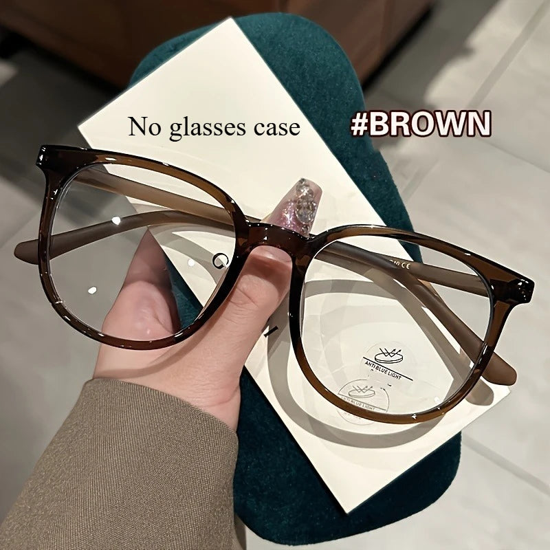 Vintage-Inspired Square Frame Clear Lens Fashion Glasses Plastic Frames for Women Men Computer Reading Use