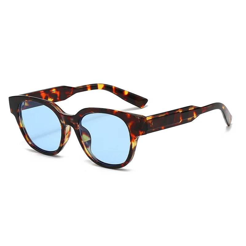 JNPCXI New Retro Square Candy Color Women Sunglasses Fashion Leopard Blue Trending Men Sun Glasses Shades UV400