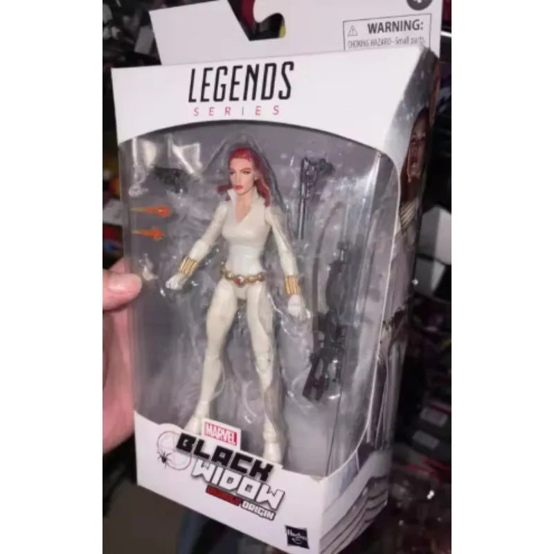 Original Hasbro Marvel Legends Series BALCK WIDOW Anime Figure Toys Collection Ornaments