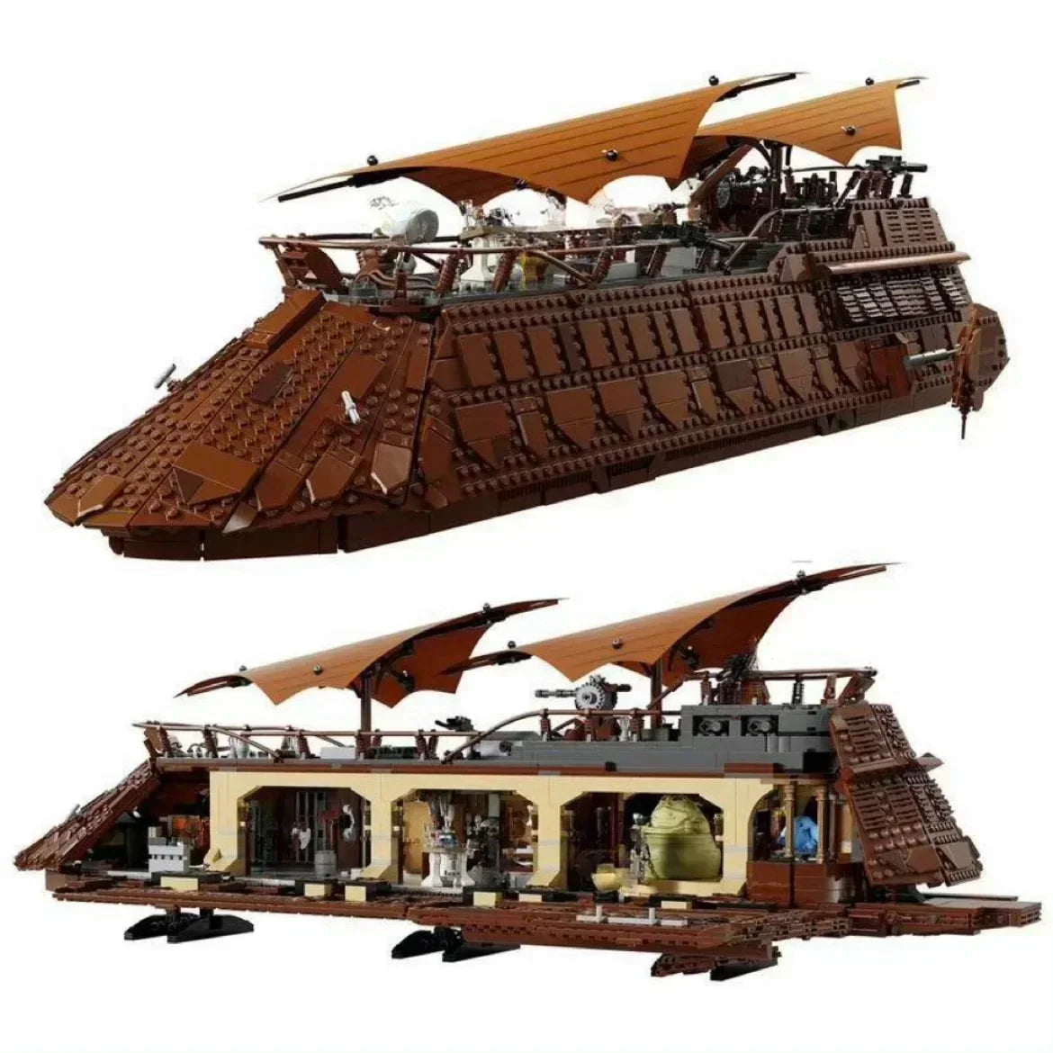 2025 creative new sailing barge brick assembly toy building blocks classic sailing model children adult Christmas gift