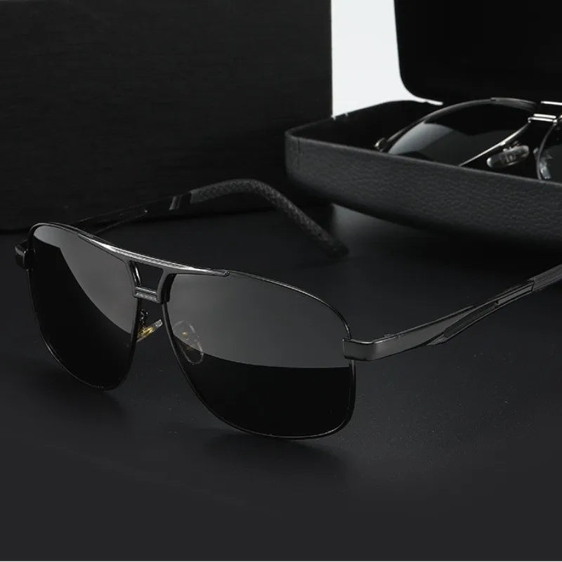 Sunglasses for Men Polarized UV Protection Travel Driving Glasses Retro Cycling Shades