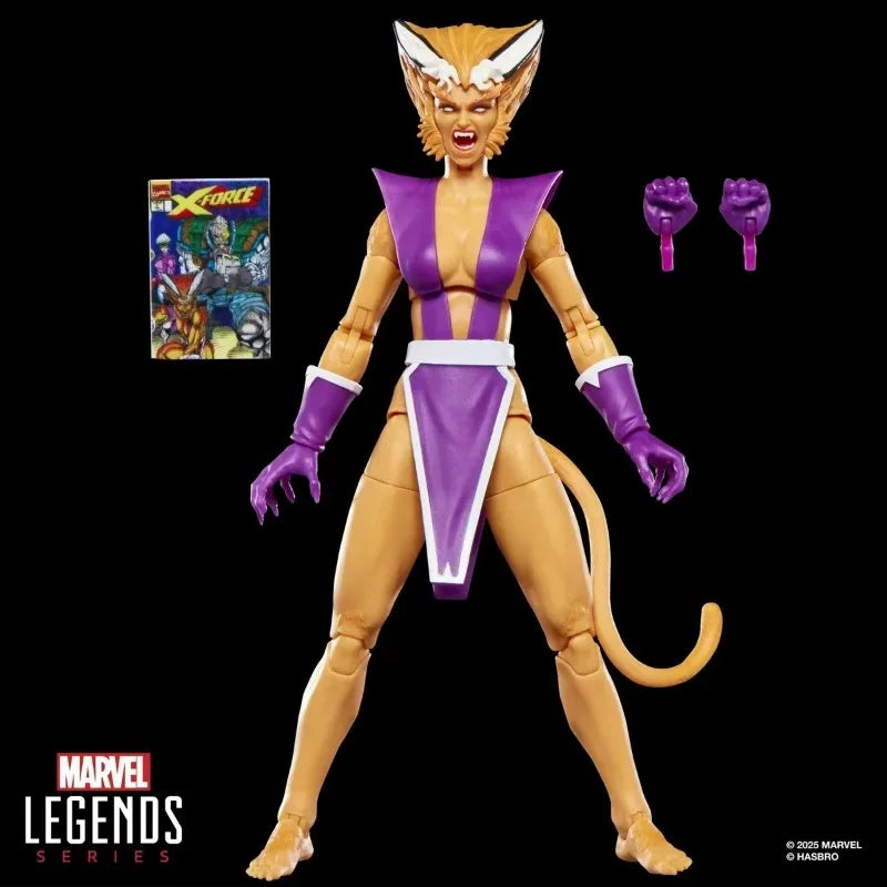 Original Hasbro Marvel Legends Series X-Men X-Force Feral Action Toy Figure Model