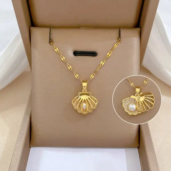 Stainless Steel Zircon Crab Pendant Necklace for Women New Creative Fashion Gold Color Ocean Style Necklace Summer Beach Jewelry