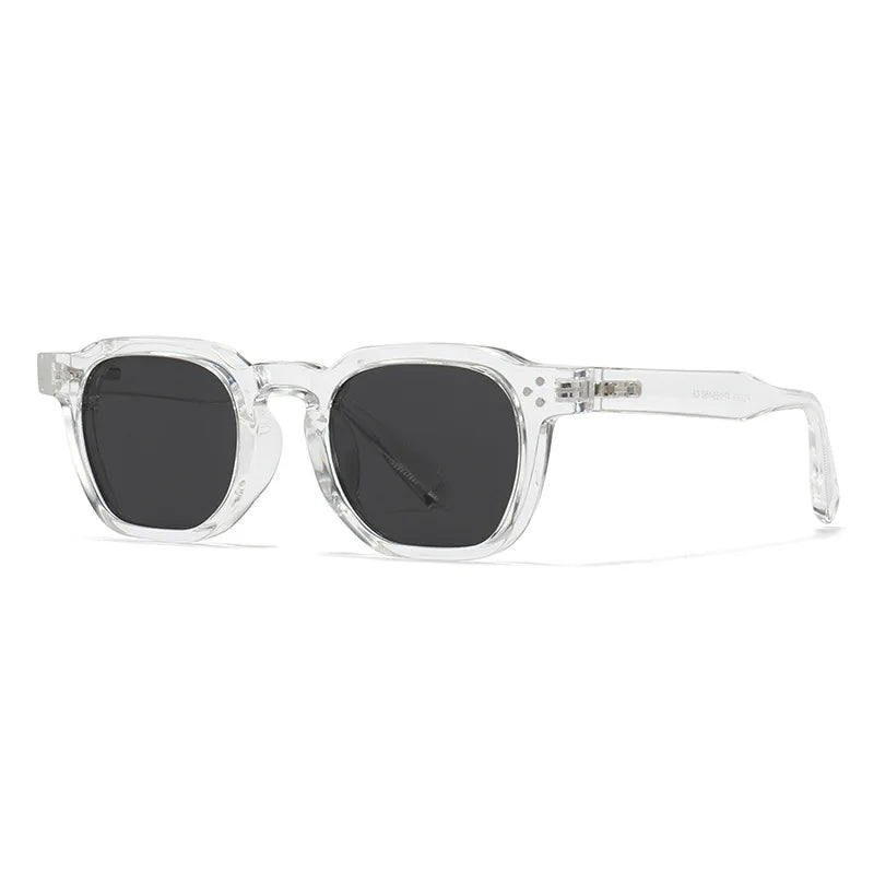 JNPCXI New Polarized Vintage Rivets Polygon Square Women Sunglasses Fashion Men Shades UV400