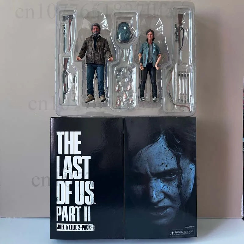 18cm 7in 2pcs NECA Figure the Last of Us Part 2 Joel Ellie w/ Bow Action Figures