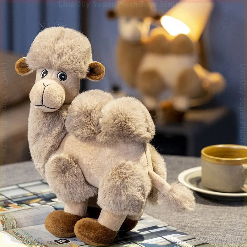 28/38cm Cute Cartoon Camel Plushies Doll Soft Stuffed Animals Plush Toys Home Decor Girls Sleeping Hug Pillow for Kids Xmas Gift