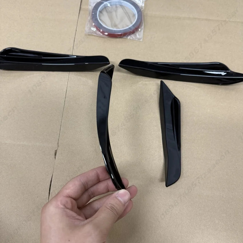 For BMW 3 Series G20 G21 320i 320d 330i 330d 340i 2019-2022 Pre-Lci M-Sport Front Bumper Spoiler Splitter Trim Air Blade Trim
