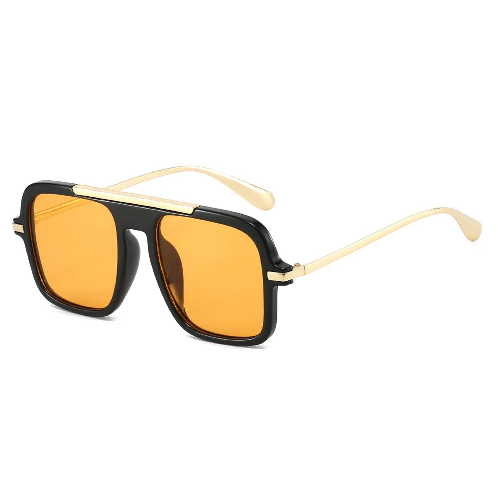 JNPCXI New Square Women Sunglasses Fashion Shades UV400 Retro Trending Leopard Green Gradient Men Sun Glasses