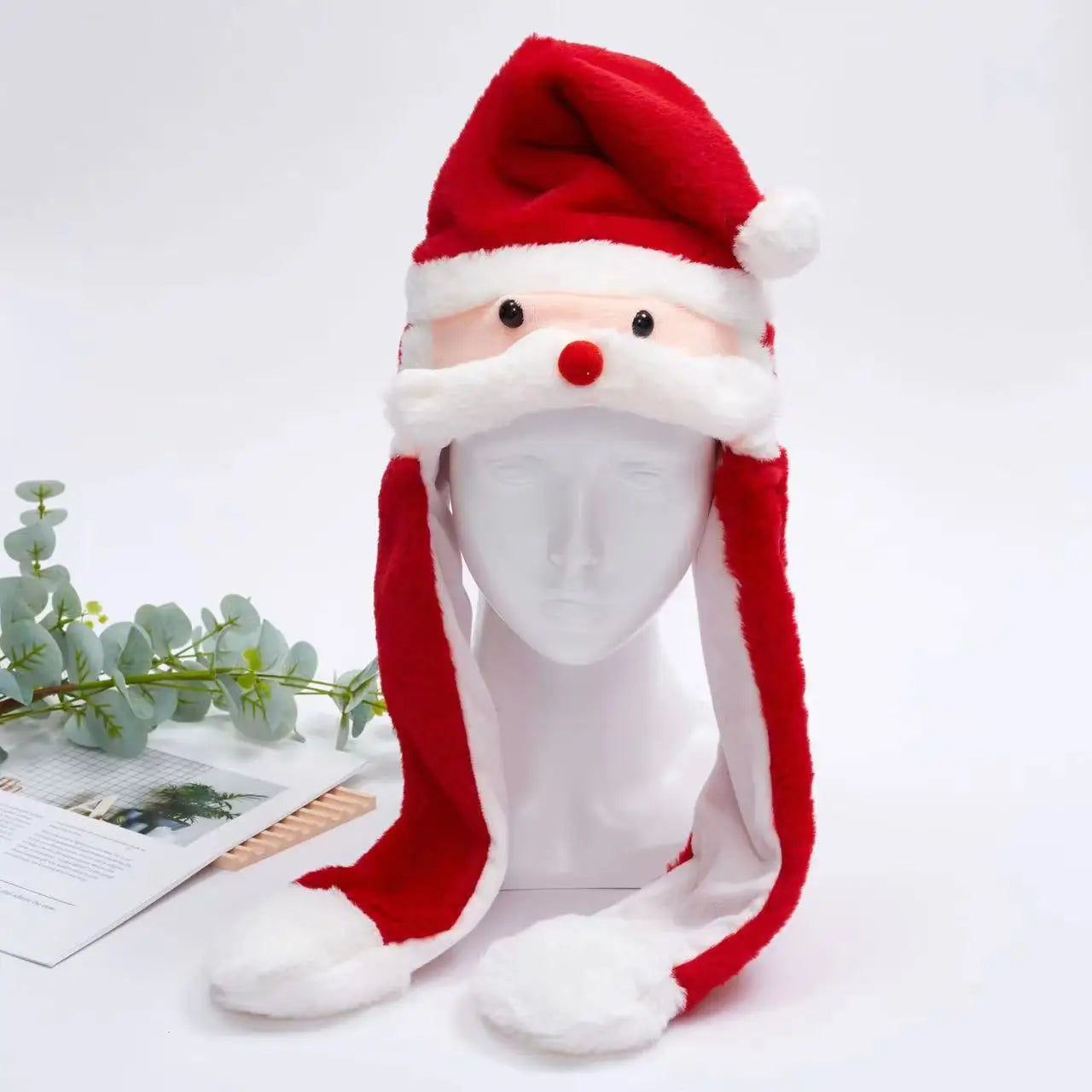 New Christmas Plush Toy Soft Pillows Cute Santa Claus Snowman Elk & Gingerbread Man Santa Claus hat Home Decor Kid Xmas Gift