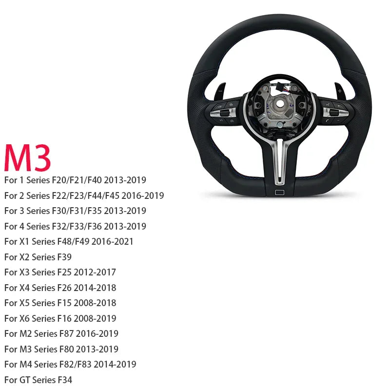 Blue Red M Sport Steering Wheel for BMW F01 F06 F10 F11 F12 F20 F21 F22 F25 F26 F30 F31 F32 F33 F34 F36 M3 F80 M4 F82 M5 F90
