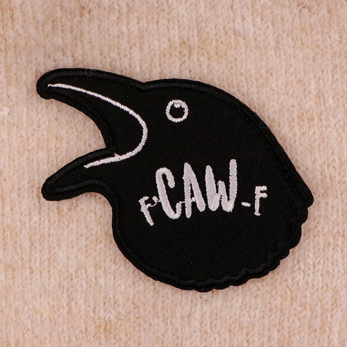 Cute Crow Embroidery Patch Funny Quotes Iron On Patches For Clothing Thermoadhesive Patches On Clothes DIY Sew Badges