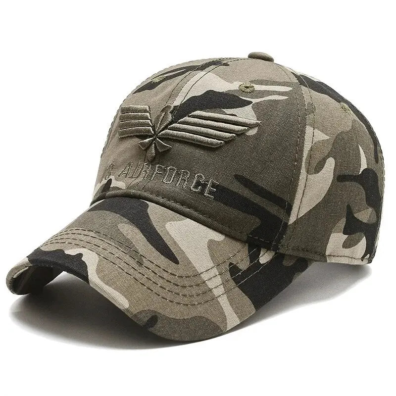 Four Seasons Air Force Hats, Outdoor Sunhats Camouflage, Men's Baseball Caps
