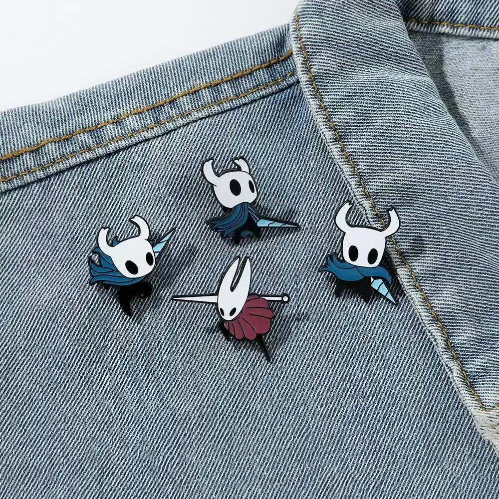 Hollow Knight Enamel Pins - Metal Badges for Bag & Jacket, Video Game Gifts for Fans