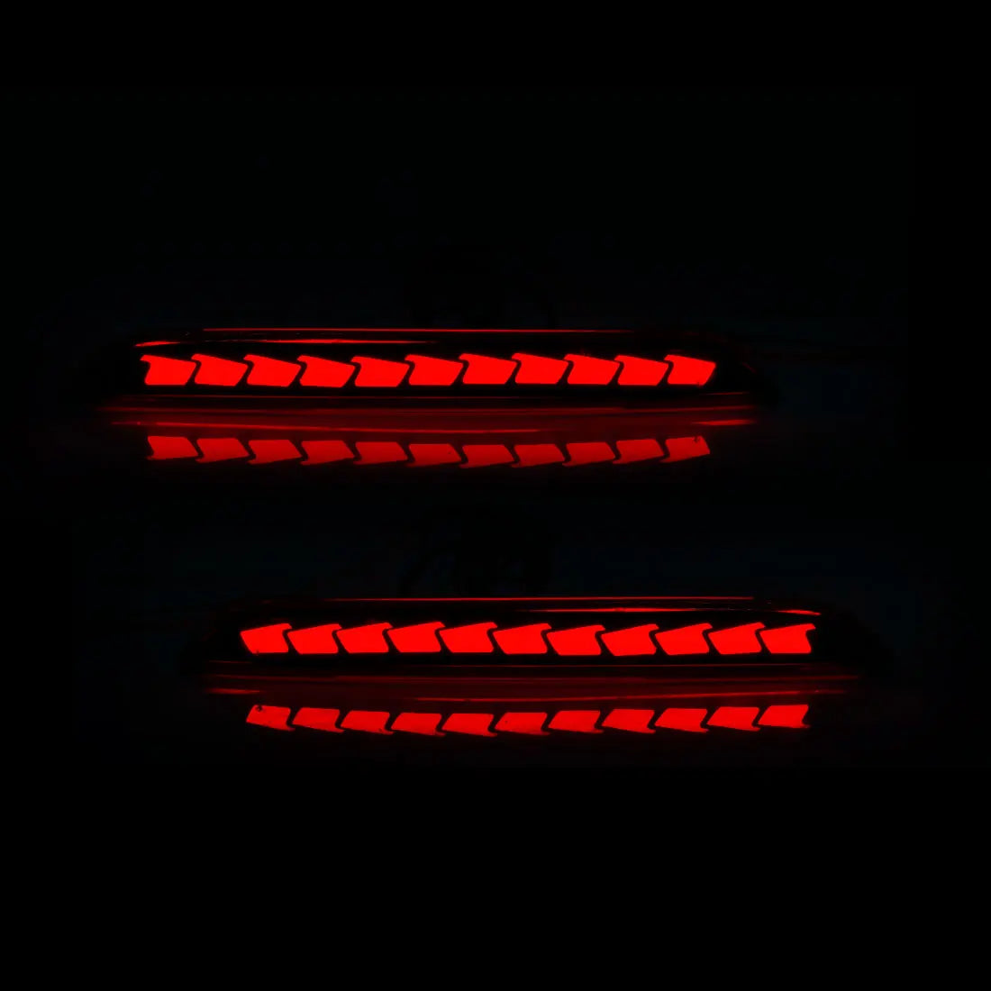LED Rear Bumper Reflector Light For Honda Civic Hatchback 2021 2022 2023 Auto Brake Warning Lamp Waterproof Car Accessories 12V