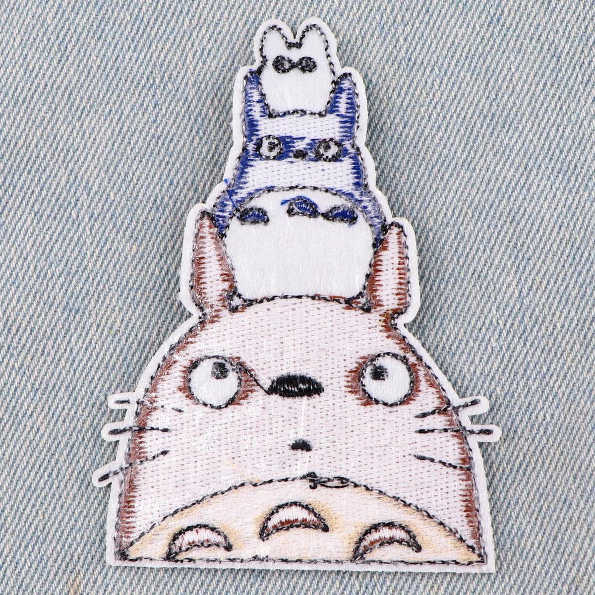 Anime Cat Embroidery Patches For Clothing Patches For Clothes Cartoon DIY Iron on Patch On Clothes Stickers
