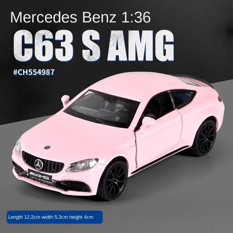 1/36 BMW AMG G63 GTR Alloy Cars Model Toy Simulation Metal Diecast Mini Pull Back Car Models Toys Boy Birthday Gift Collections