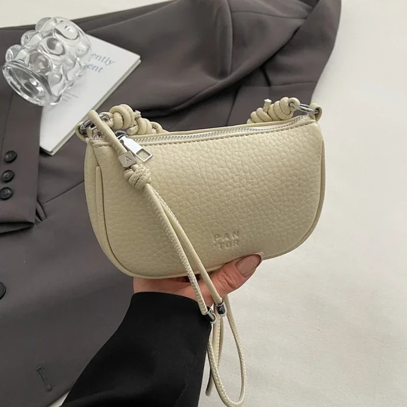 Ladies' Crossbody Bag Is Fashionable, Versatile, Solid Color, Exquisite Design, Daily Commuting, Casual Shoulder Bag Handbag