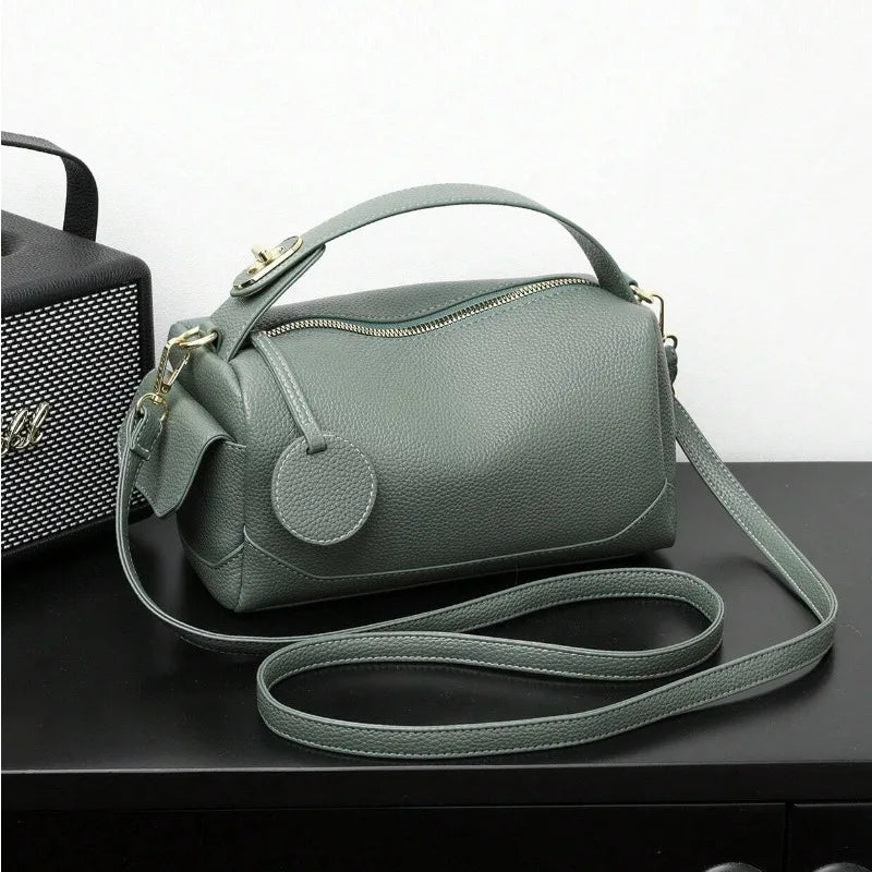 Women's Bags Fashion PU Leather Top Carrying Bag Handbags Multi Pocket Design Multifunctional Crossbody Tote Bag Shoulder Bag