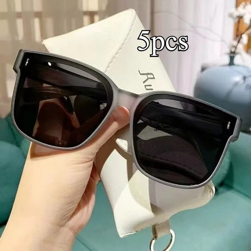 Fit Over Glasses Men Women UV400 Wear Sunglasses Foldable Myopia Glasses Cover Sunglasses