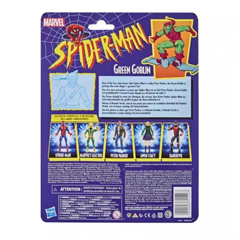 Original Hasbro Marvel Legends Series Green Goblin Retro Collection Action Figure Toy Collection Model